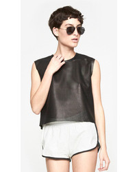 Band Of Outsiders Leather Runner Shorts