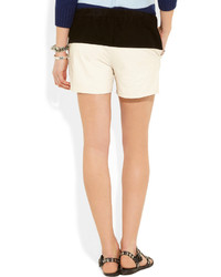 Proenza Schouler Suede And Leather Boardshorts
