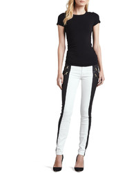 7 For All Mankind Two Tone Double Zip Jeans