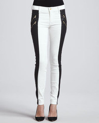 7 For All Mankind Two Tone Double Zip Jeans