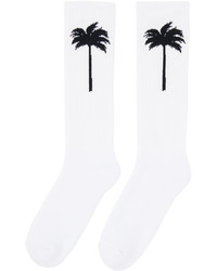 Palm Angels White Palm Socks