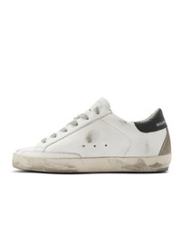 Golden Goose White And Black Sneakers