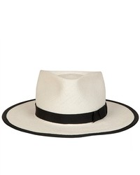 Gladys Tamez Millinery The Sinatra White With Black Band
