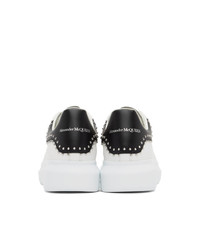 Alexander McQueen White And Black Studded Oversized Sneakers