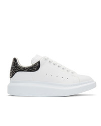 Alexander McQueen White And Black Studded Oversized Sneakers