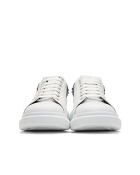 Alexander McQueen White Studded Logo Oversized Sneakers