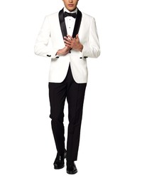 OppoSuits Pearly White Two Piece Suit Bow Tie