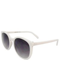 Apopo Int'l White Oval Fashion Sunglasses