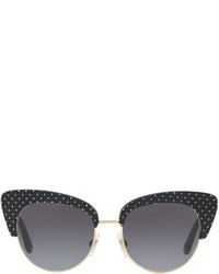 Dolce & Gabbana Dna Semi Rimless Cat Eye Sunglasses