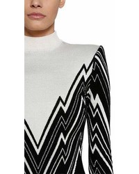 Balmain Intarsia Knit Sweater Dress