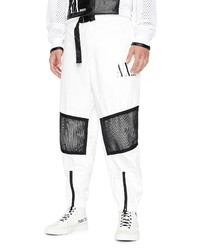 Armani Exchange Beats Zipper Joggers In White At Nordstrom