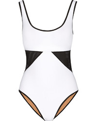 Karla Colletto Powernet Mesh Paneled Underwired Swimsuit