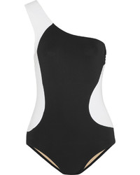 Karla Colletto Silhouette Paneled One Shoulder Swimsuit