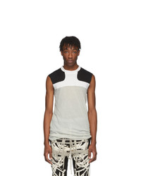 Rick Owens Off White And Black Release Combo Lupetto Tank Top