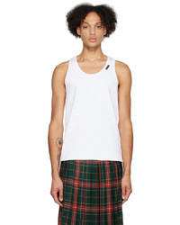 Palm Angels White Essential Tank Top