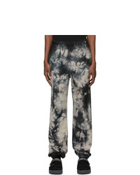 White and Black Tie-Dye Chinos