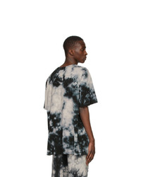 Off-White Beige And Black Tie Dye T Shirt