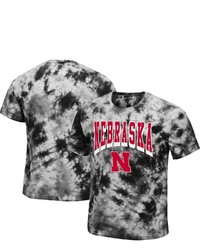 Colosseum Black Nebraska Huskers Pickford Tie Dye T Shirt