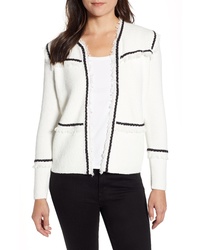 White and Black Tweed Jacket