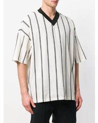 Represent Striped V Neck T Shirt