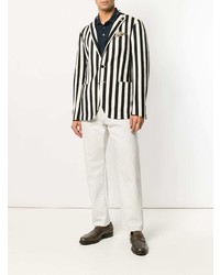 Tagliatore Striped Woven Blazer
