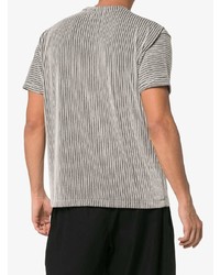 Issey Miyake Tucked Stripe T Shirt