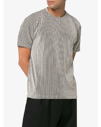 Issey Miyake Tucked Stripe T Shirt