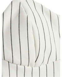 Choies White Spaghetti Strap Vertical Stripe Crop Vest