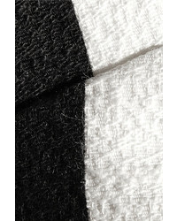 Dolce & Gabbana Cropped Striped Woven Cotton Blend Top