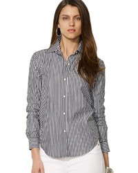 Lauren Ralph Lauren Button Front Stripe Shirt