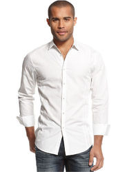 INC International Concepts Long Sleeve Stripe Shirt