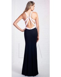 LM Collection Tuxedo Prom Dress