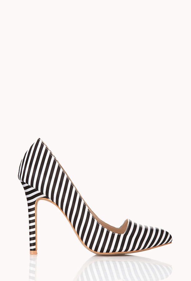 striped pumps