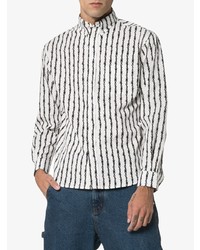 Ashley Williams Barbwire Striped Cotton Bowling Shirt