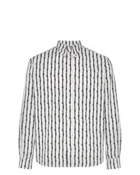 Ashley Williams Barbwire Striped Cotton Bowling Shirt