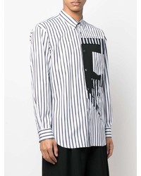 Comme Des Garcons SHIRT Comme Des Garons Shirt Graphic Print Striped Shirt