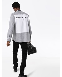 Givenchy Logo Patch Stripe Shirt