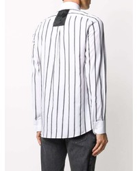 Dolce & Gabbana Logo Patch Striped Shirt