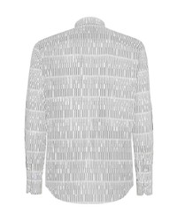 Fendi Micro Print Striped Shirt