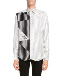 Givenchy Mixed Stripe Silk Shirt