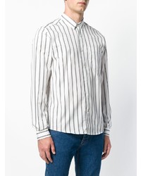 Ami Paris Stripe Pattern Buttoned Shirt