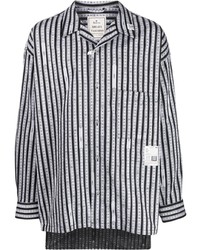 Maison Mihara Yasuhiro Stripe Pattern Print Shirt