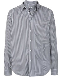 Juun.J Striped Layered Detail Shirt
