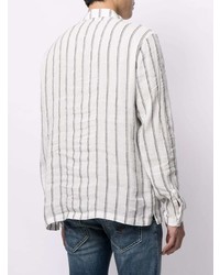 Dondup Striped Linen Blend Shirt
