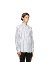 Alexander McQueen White And Black Bold Stripe Shirt