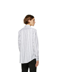 Alexander McQueen White And Black Bold Stripe Shirt