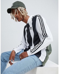 adidas Originals B Side Long Sleeve Jersey With Back Print In White Dh5134