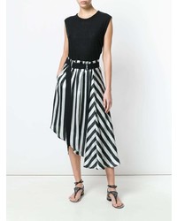 Ann Demeulemeester Striped Asymmetric Skirt
