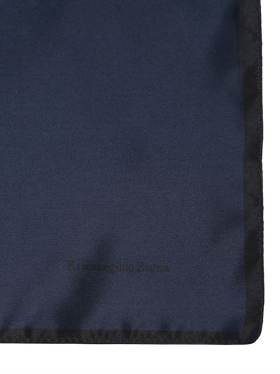 Ermenegildo Zegna Printed Silk Pocket Square, $113 | LUISAVIAROMA