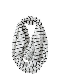 SHANGHAI SHENGDA /AMC/FLC Mossimo Supply Co Jersey Knit Black Striped Infinity Scarf White